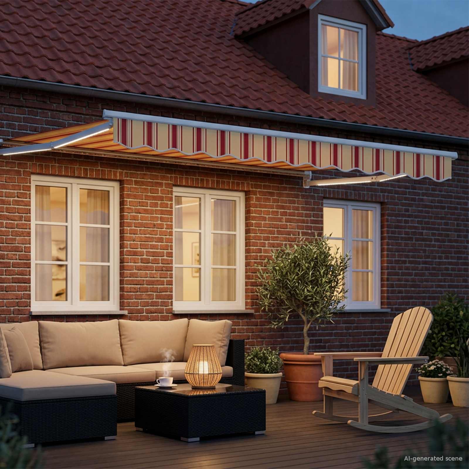 Tettuccio Elettrico Retrattile Multicolore 3,5 x 2,5 m | homemem39