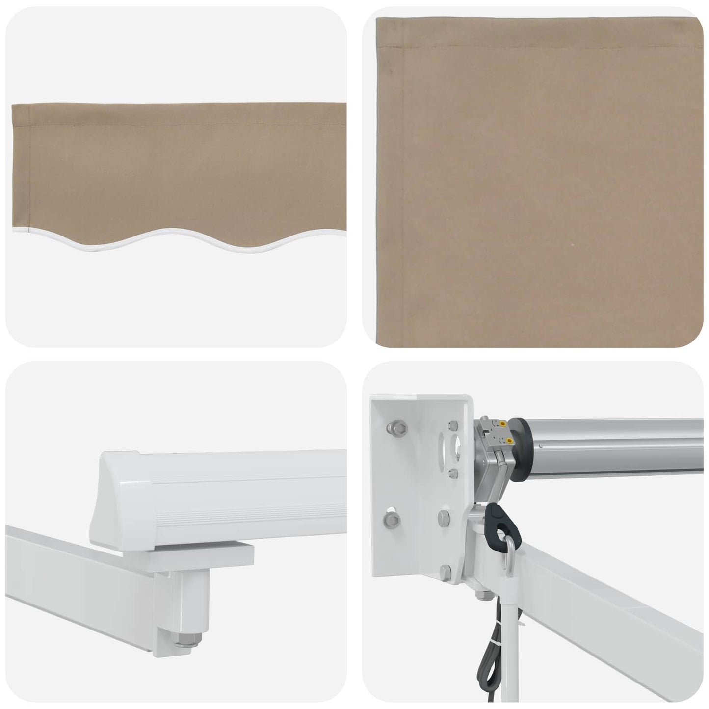 Tettuccio Elettrico Retrattile Beige 3,5 x 2,5 m | homemem39