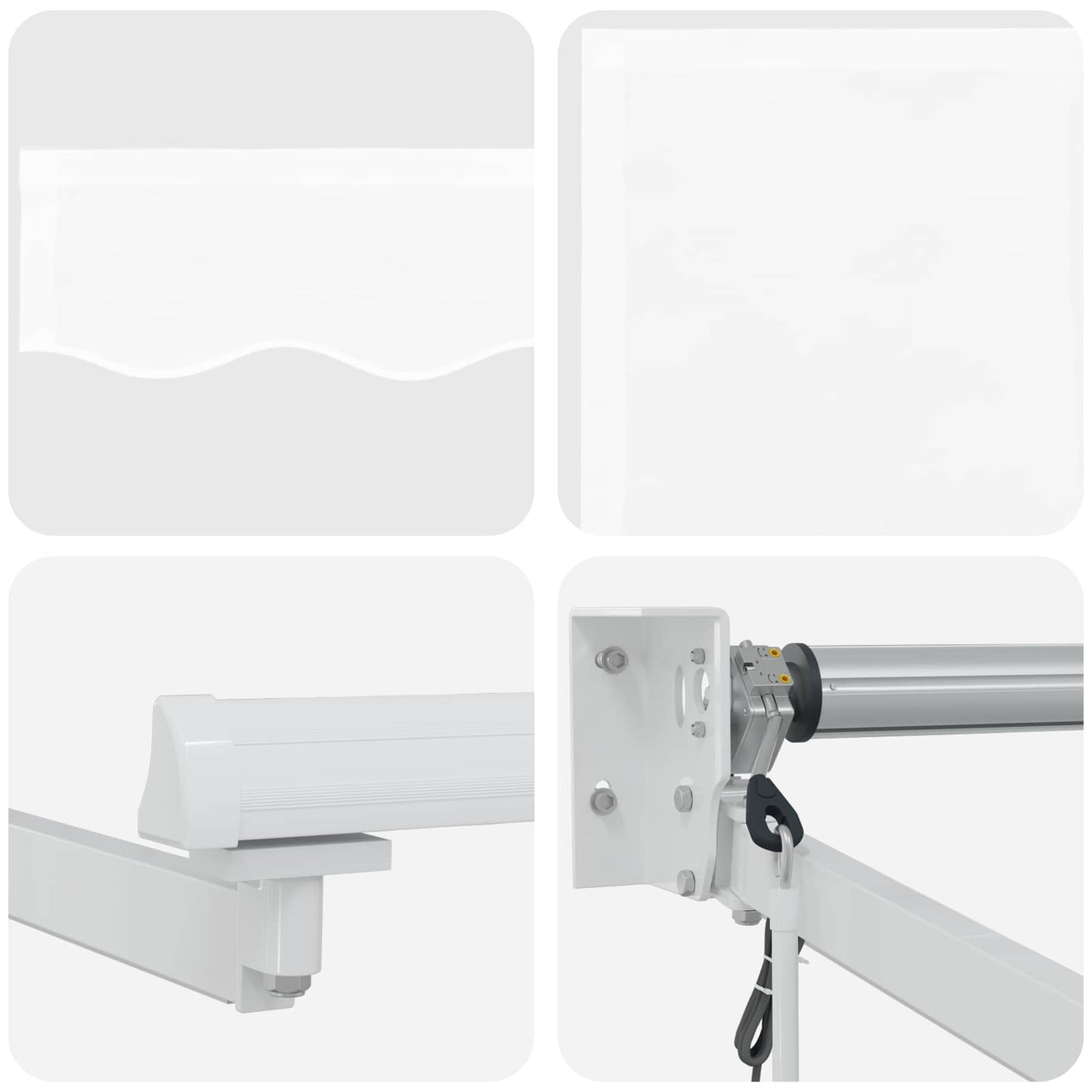 Tettuccio Elettrico Retrattile Bianco 4 × 3 m | homemem39