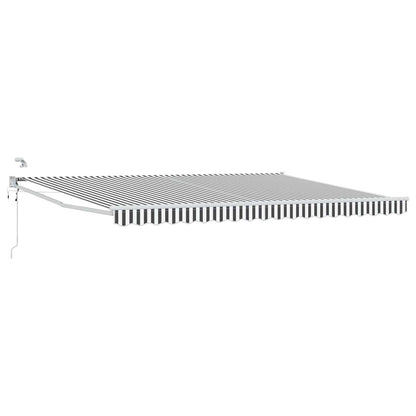 Tettuccio Elettrico Retrattile Antracite e Bianco 5 x 3 m | homemem39
