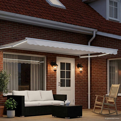 Tettuccio Elettrico Retrattile Bianco 5 x 3 m | homemem39
