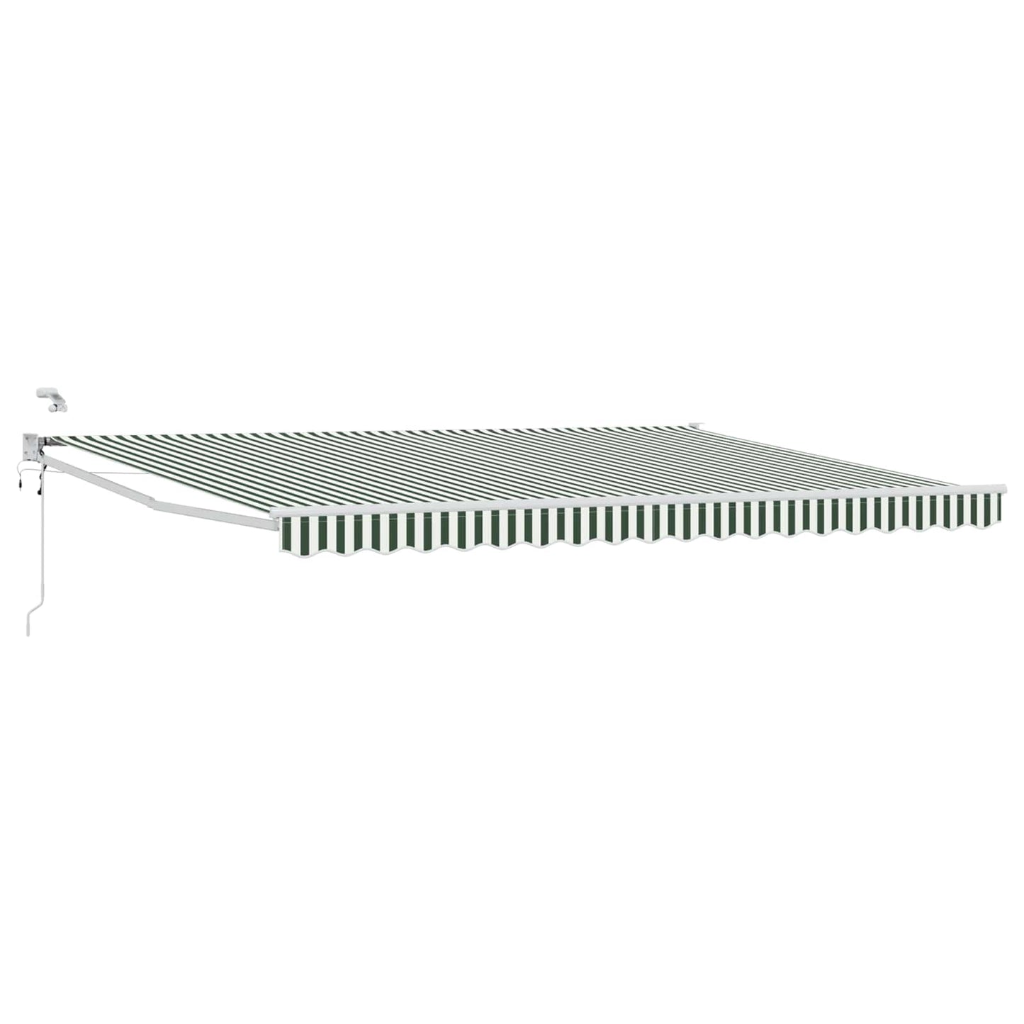 Tettuccio Elettrico Retrattile Verde e Bianco 5 x 3 m | homemem39