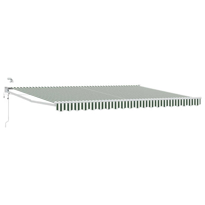 Tettuccio Elettrico Retrattile Verde e Bianco 5 x 3 m | homemem39