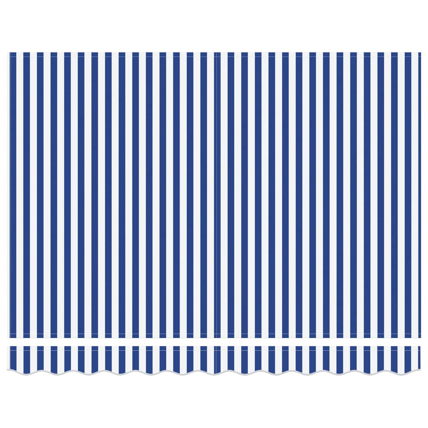 Tettuccio Elettrico Retrattile Blu e Bianco 3,5 x 2 m