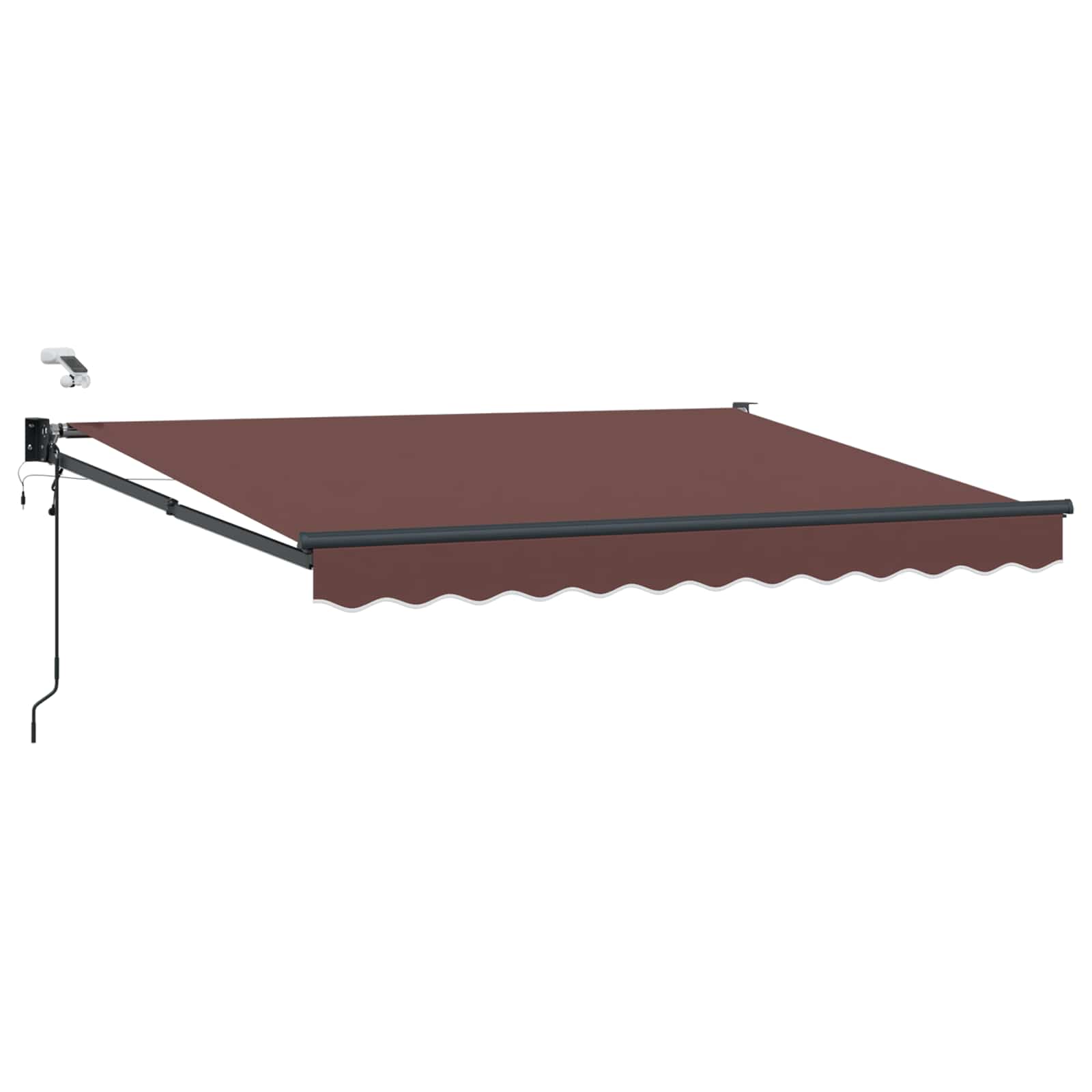 Tettuccio Elettrico Retrattile Marrone 3,5 x 2 m | homemem39