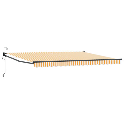 Tettuccio Elettrico Retrattile Giallo e Bianco 4 x 2 m | homemem39