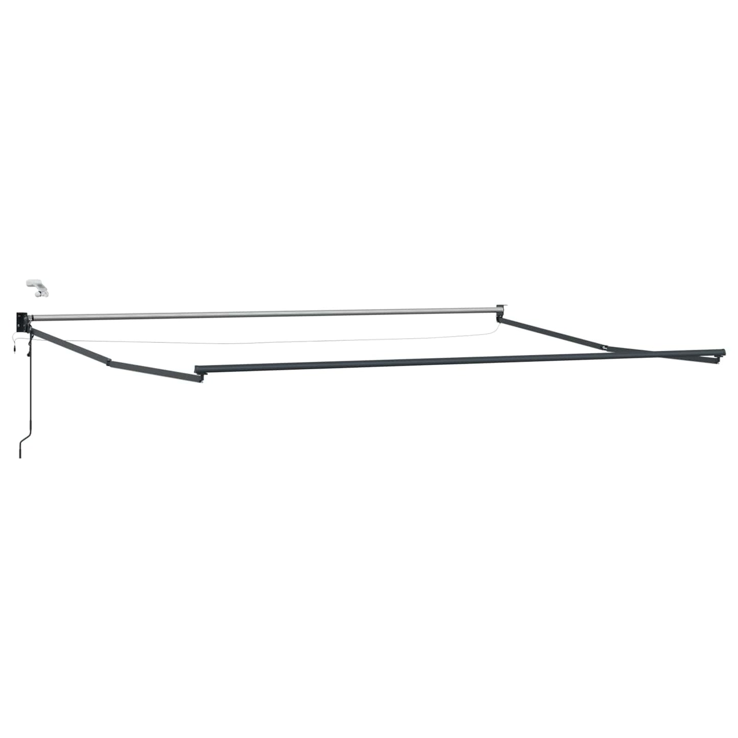 Tettuccio Elettrico Retrattile Antracite e Bianco 4 x 2 m | homemem39