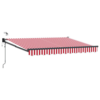 Tettuccio Elettrico Retrattile Rosso e bianco 3 x 2,5 m | homemem39