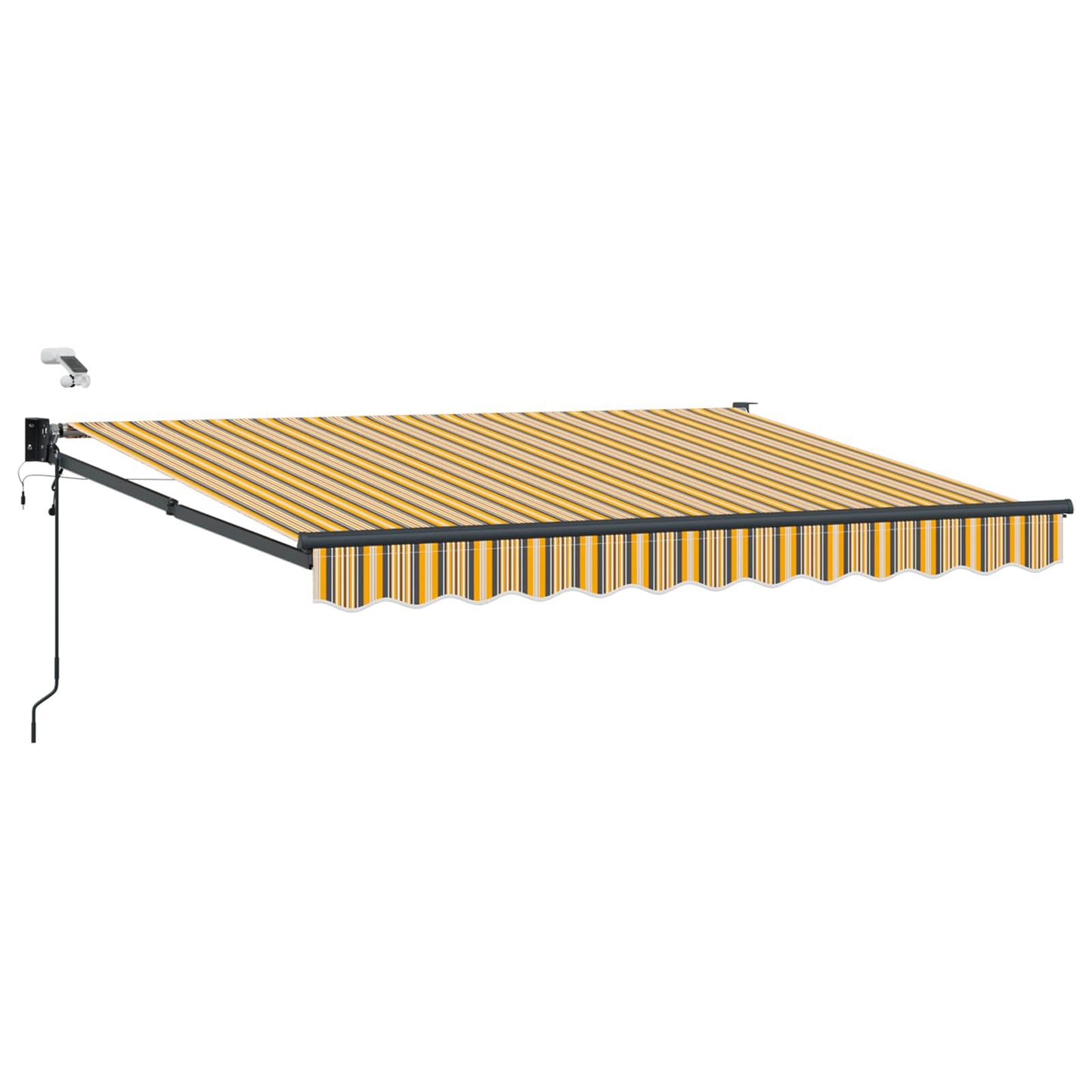 Tettuccio Elettrico Retrattile Giallo e Grigio 3 x 2,5 m | homemem39