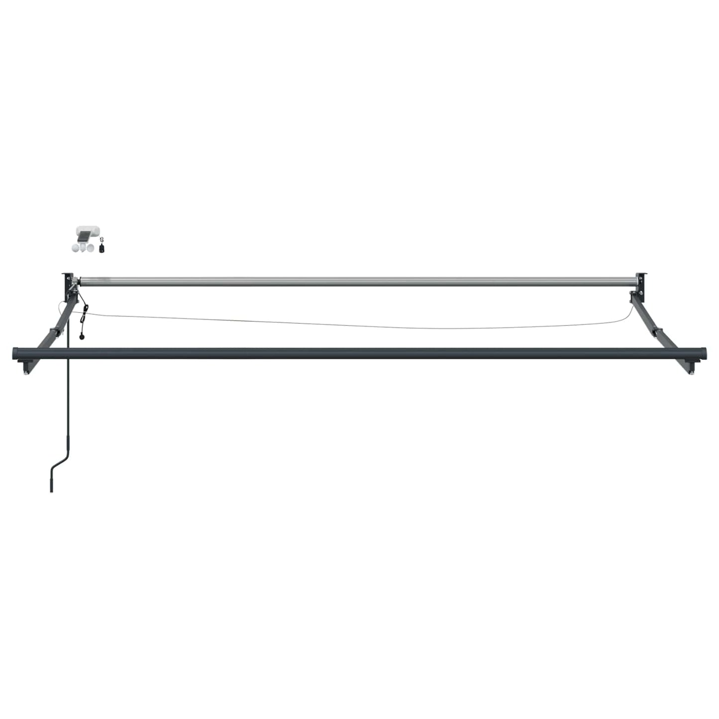 Tettuccio Elettrico Retrattile Blu e Bianco 3,5 x 2,5 m