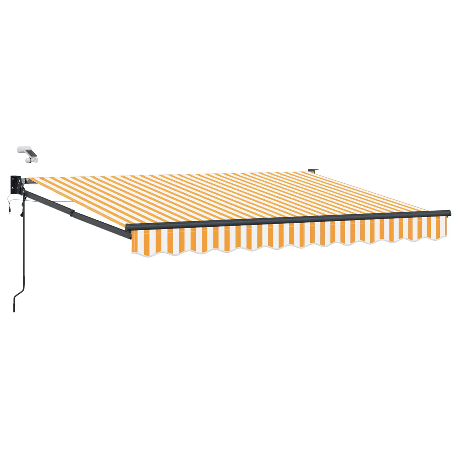 Tettuccio Elettrico Retrattile Arancione e bianco 3,5 x 2,5 m | homemem39