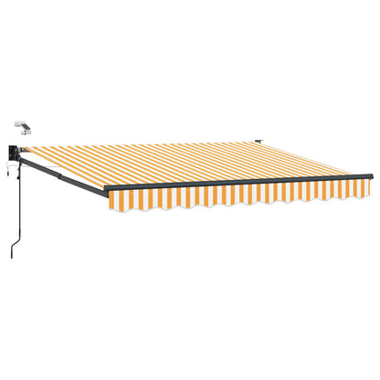 Tettuccio Elettrico Retrattile Arancione e bianco 3,5 x 2,5 m | homemem39