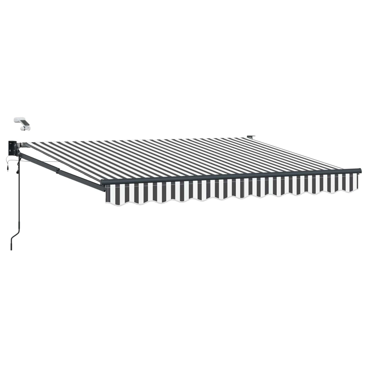 Tettuccio Elettrico Retrattile Antracite e Bianco 3,5 x 2,5 m
