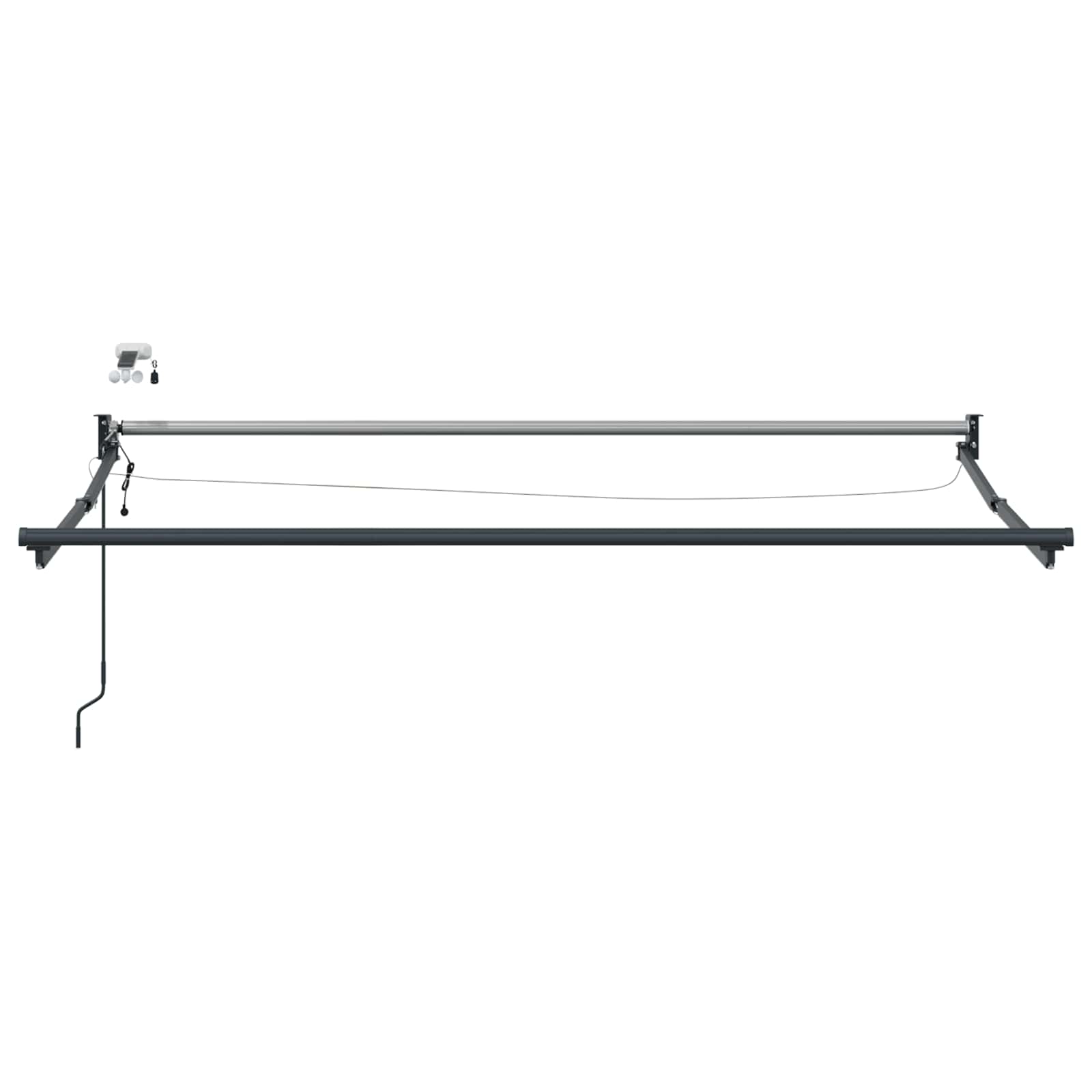 Tettuccio Elettrico Retrattile Verde e Bianco 3,5 x 2,5 m | homemem39