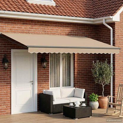 Tettuccio Elettrico Retrattile Beige 4 × 3 m | homemem39