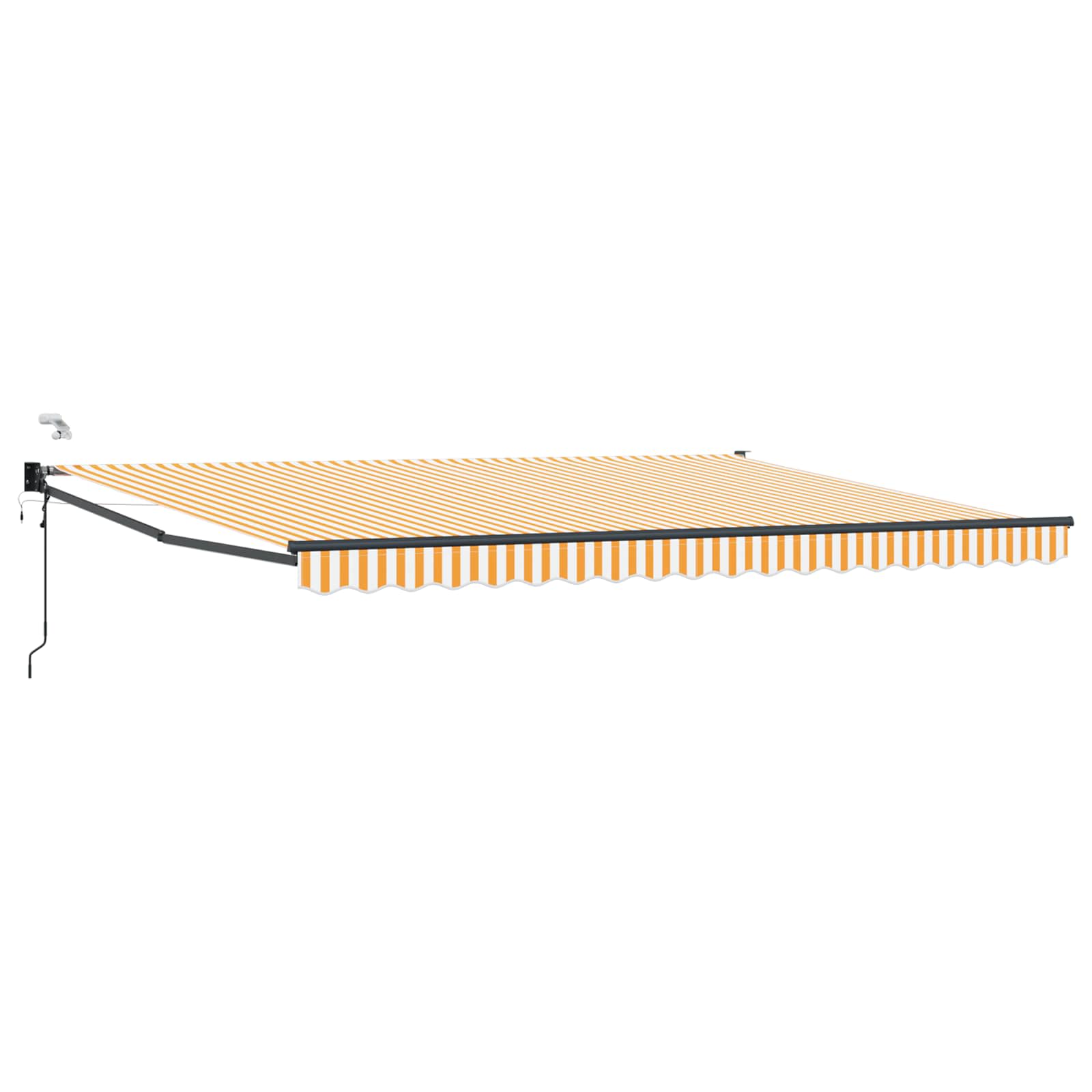 Tettuccio Elettrico Retrattile Arancione e bianco 4,5 × 3 m | homemem39
