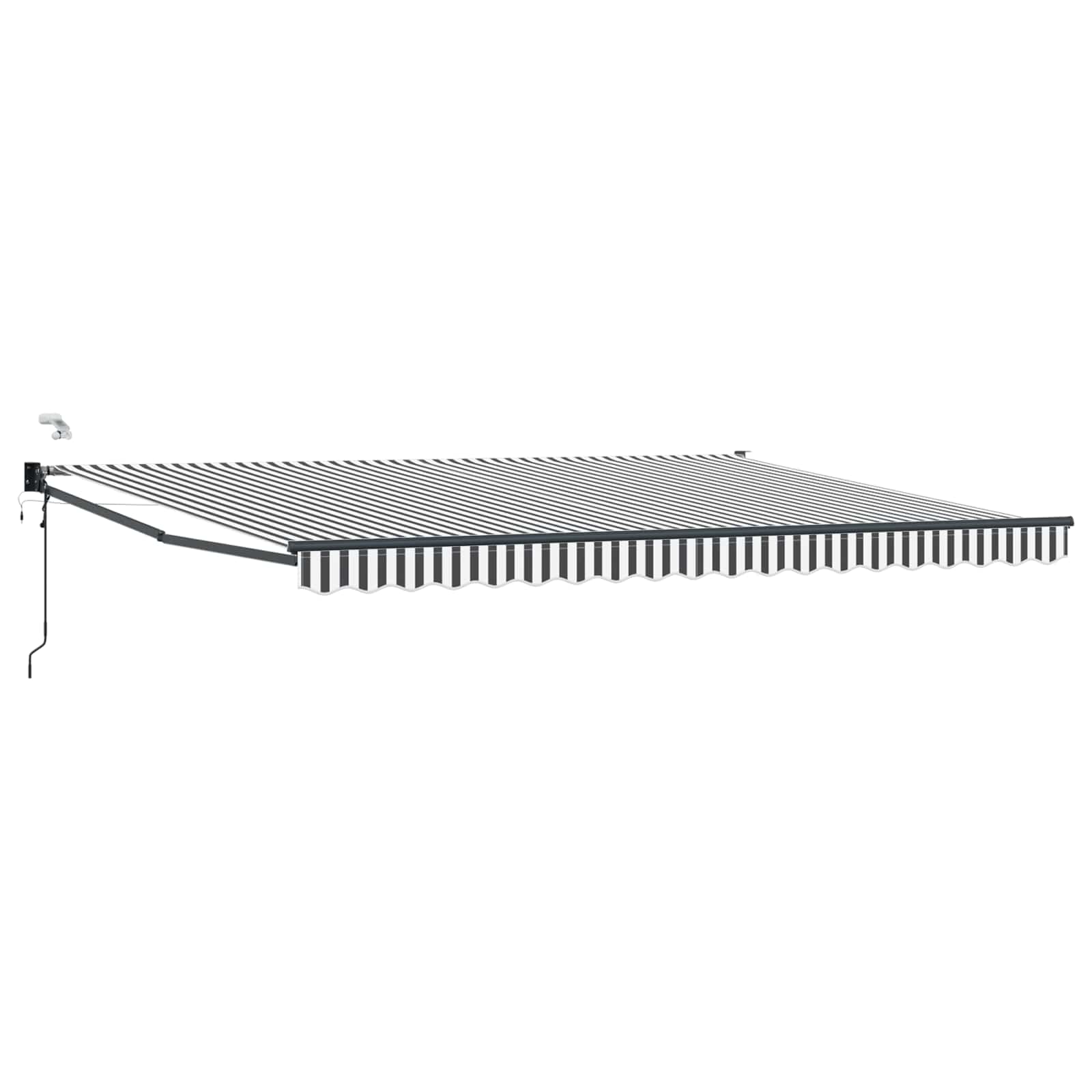 Tettuccio Elettrico Retrattile Antracite e Bianco 4,5 × 3 m | homemem39