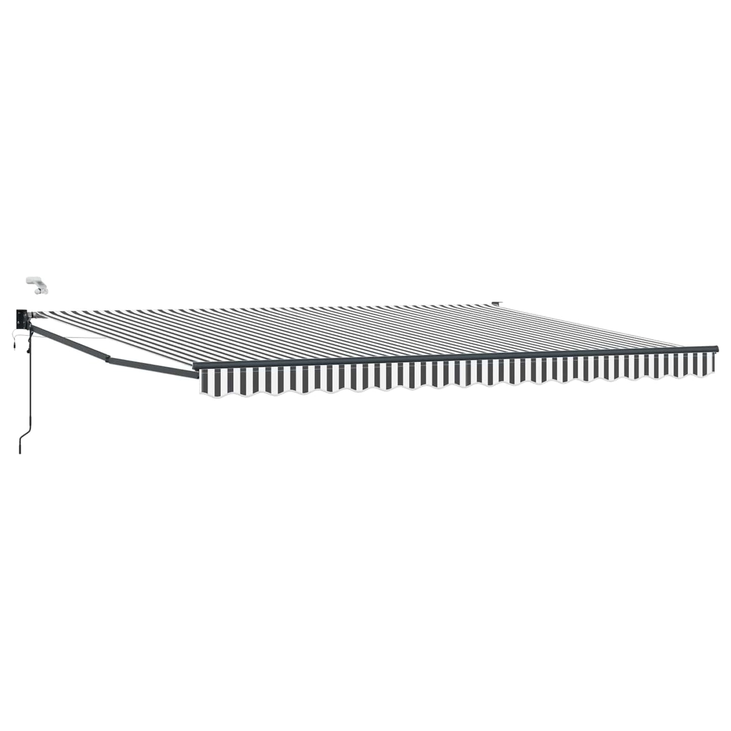 Tettuccio Elettrico Retrattile Antracite e Bianco 5 x 3 m | homemem39