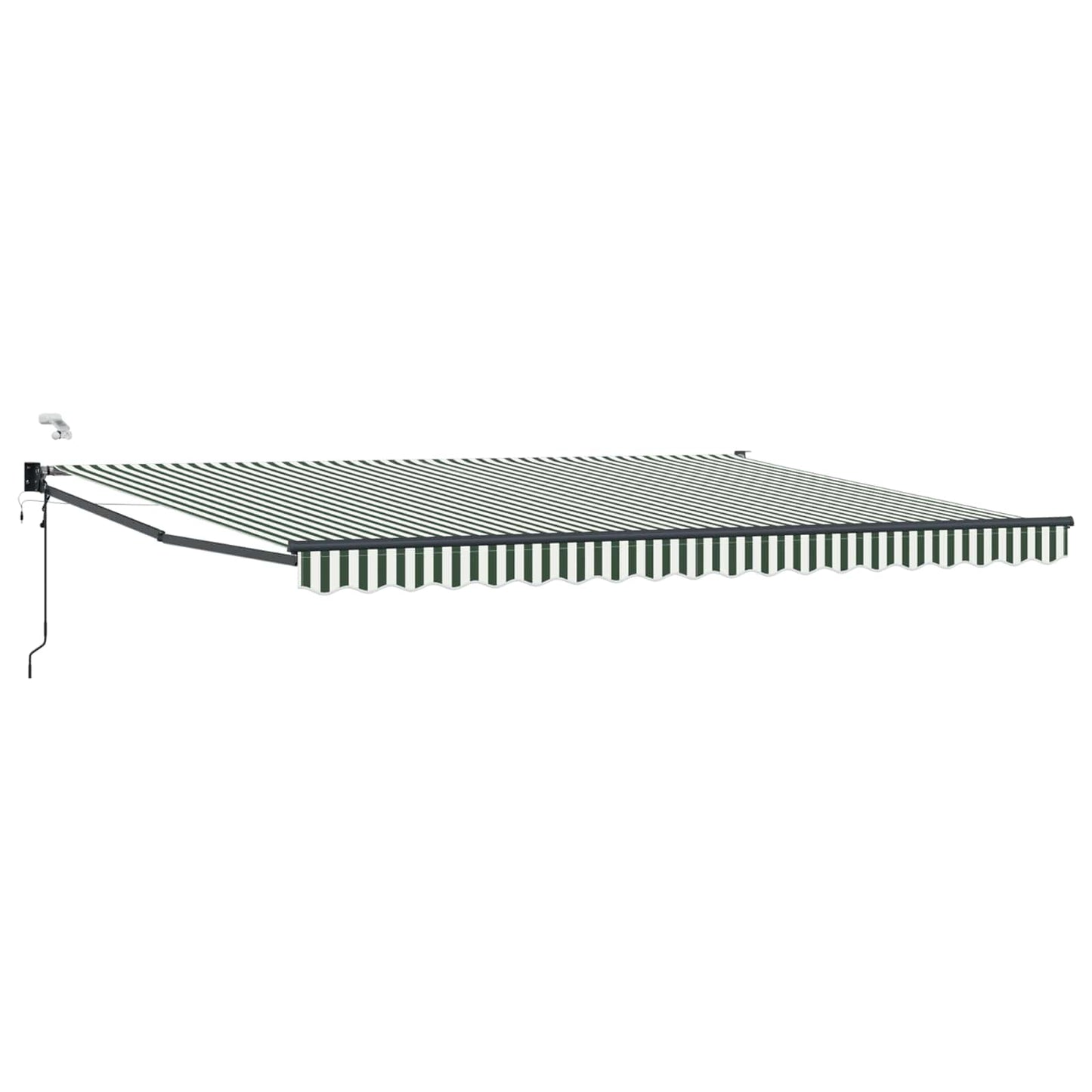 Tettuccio Elettrico Retrattile Verde e Bianco 5 x 3 m | homemem39