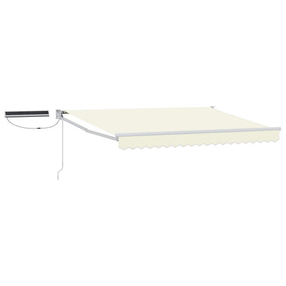 Tettuccio Elettrico Retrattile Crema e Bianco 3 x 2 m | homemem39