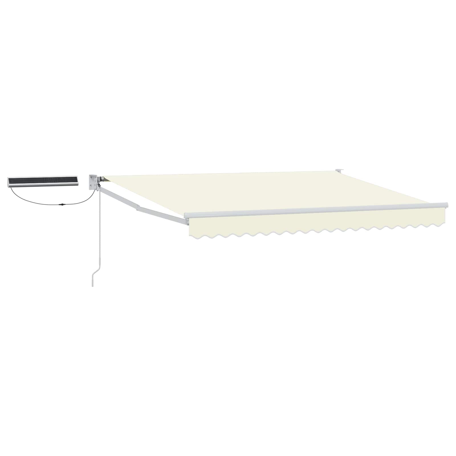 Tettuccio Elettrico Retrattile Crema e Bianco 3,5 x 2 m | homemem39