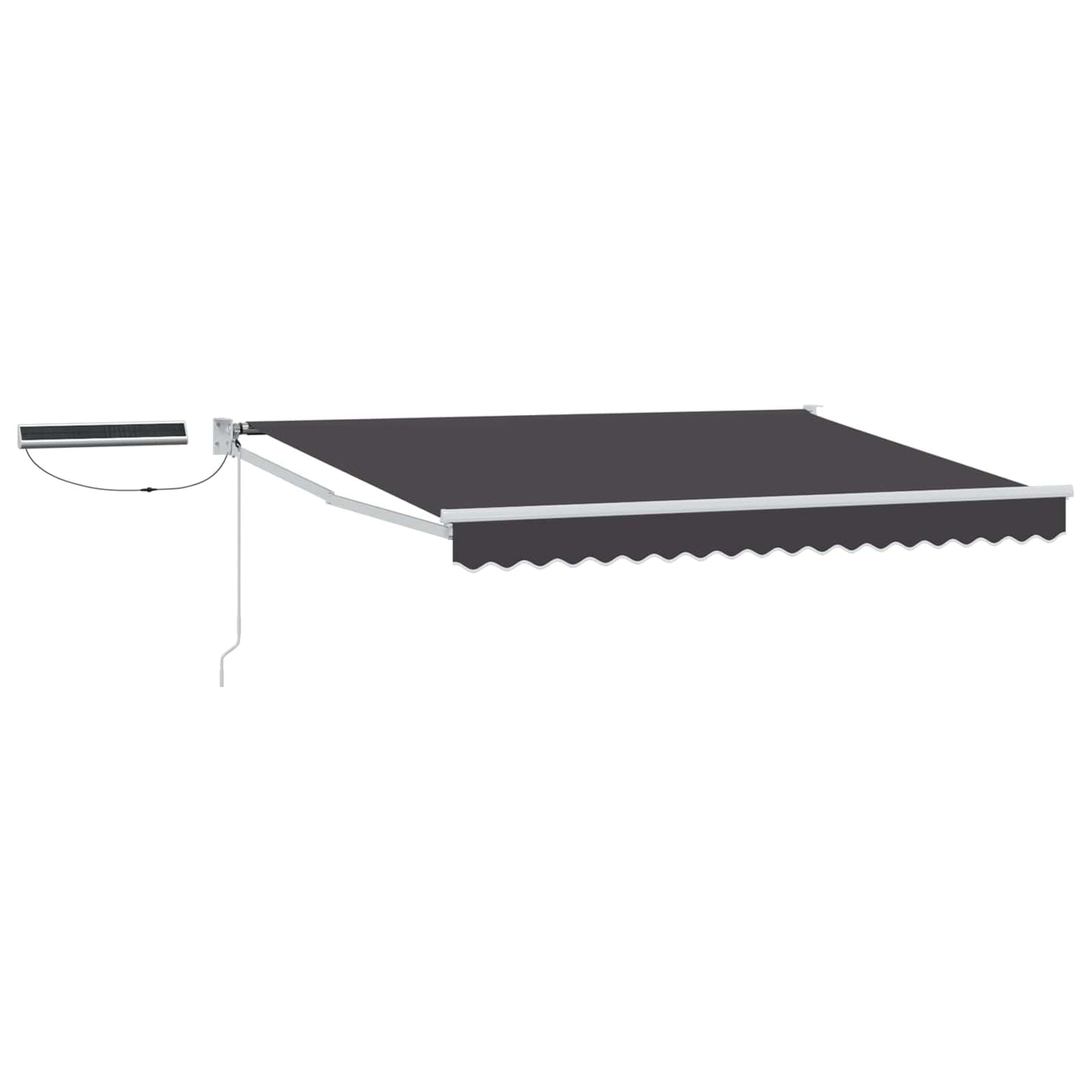 Tettuccio Elettrico Retrattile Antracite e Bianco 3,5 x 2 m | homemem39