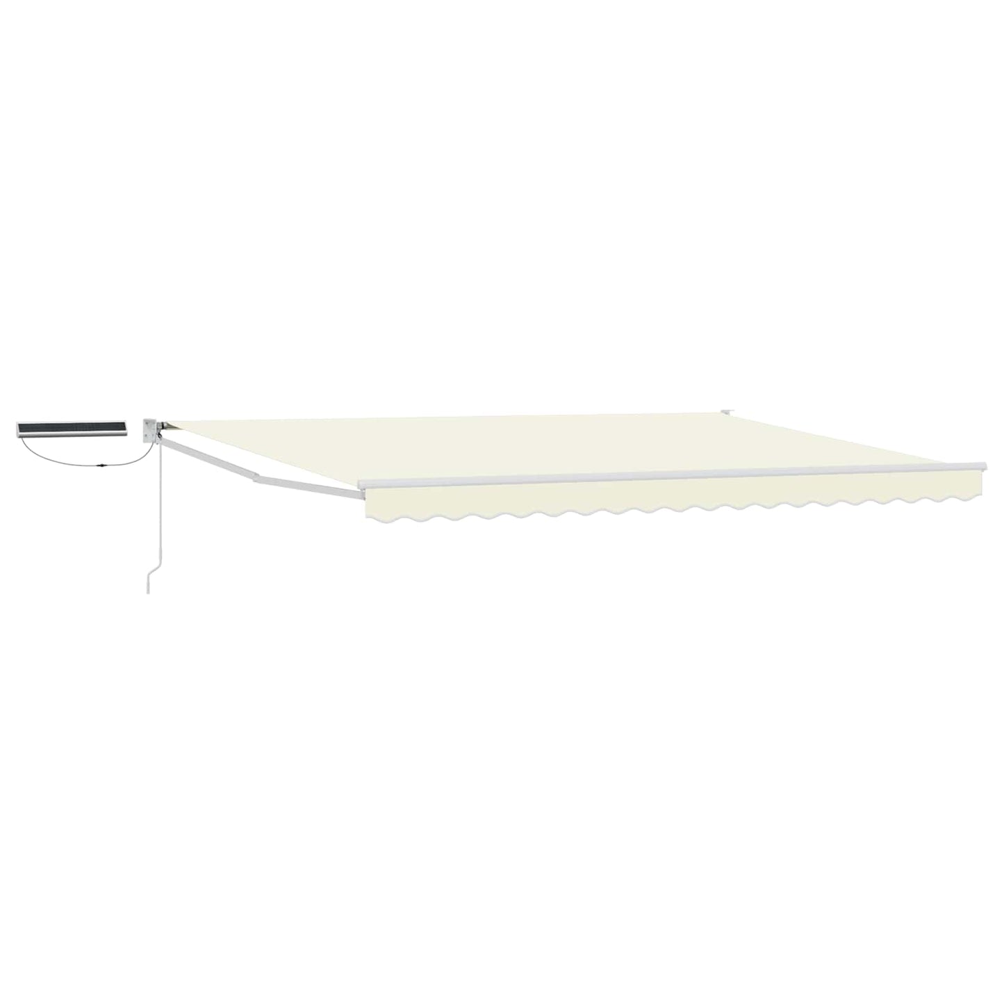 Tettuccio Elettrico Retrattile Crema e Bianco 4 x 2 m | homemem39