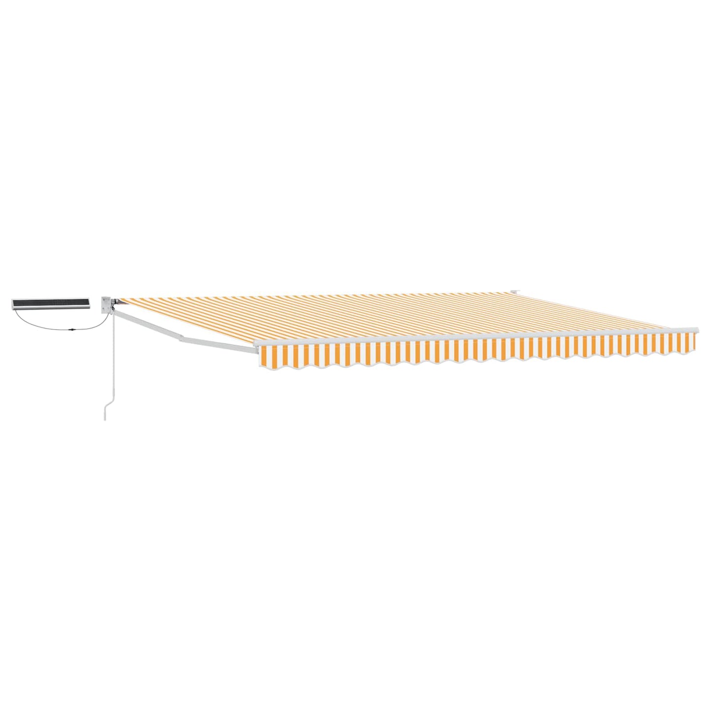 Tettuccio Elettrico Retrattile Giallo e Bianco 4 x 2 m | homemem39