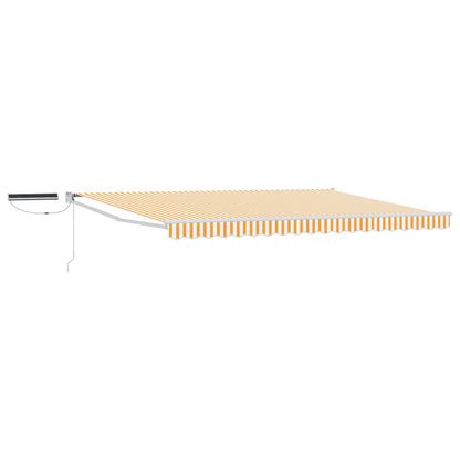 Tettuccio Elettrico Retrattile Giallo e Bianco 4 x 2 m | homemem39
