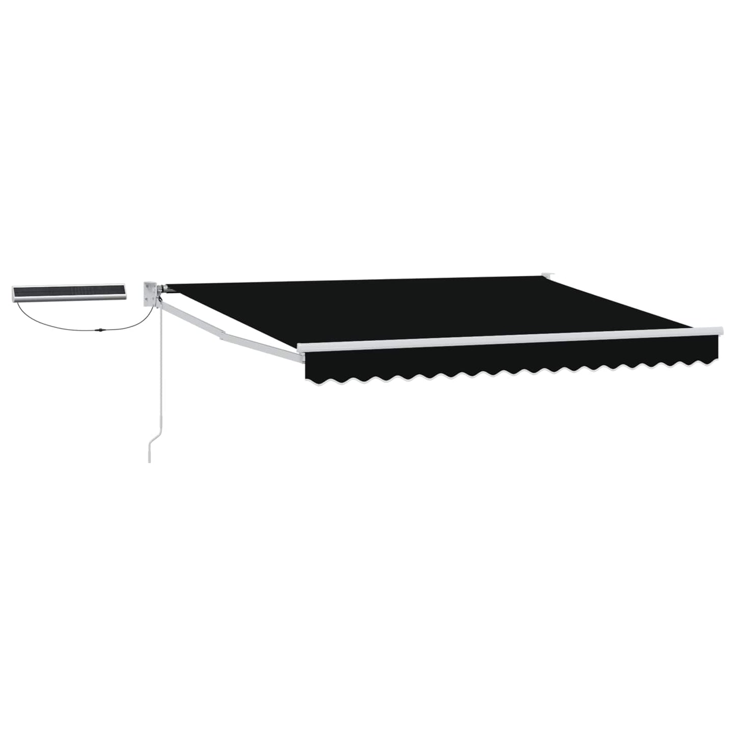 Tettuccio Elettrico Retrattile Nero e Bianco 3 x 2,5 m | homemem39