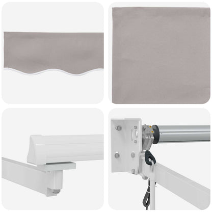 Tettuccio Elettrico Retrattile Grigio chiaro e bianco 3 x 2,5 m | homemem39