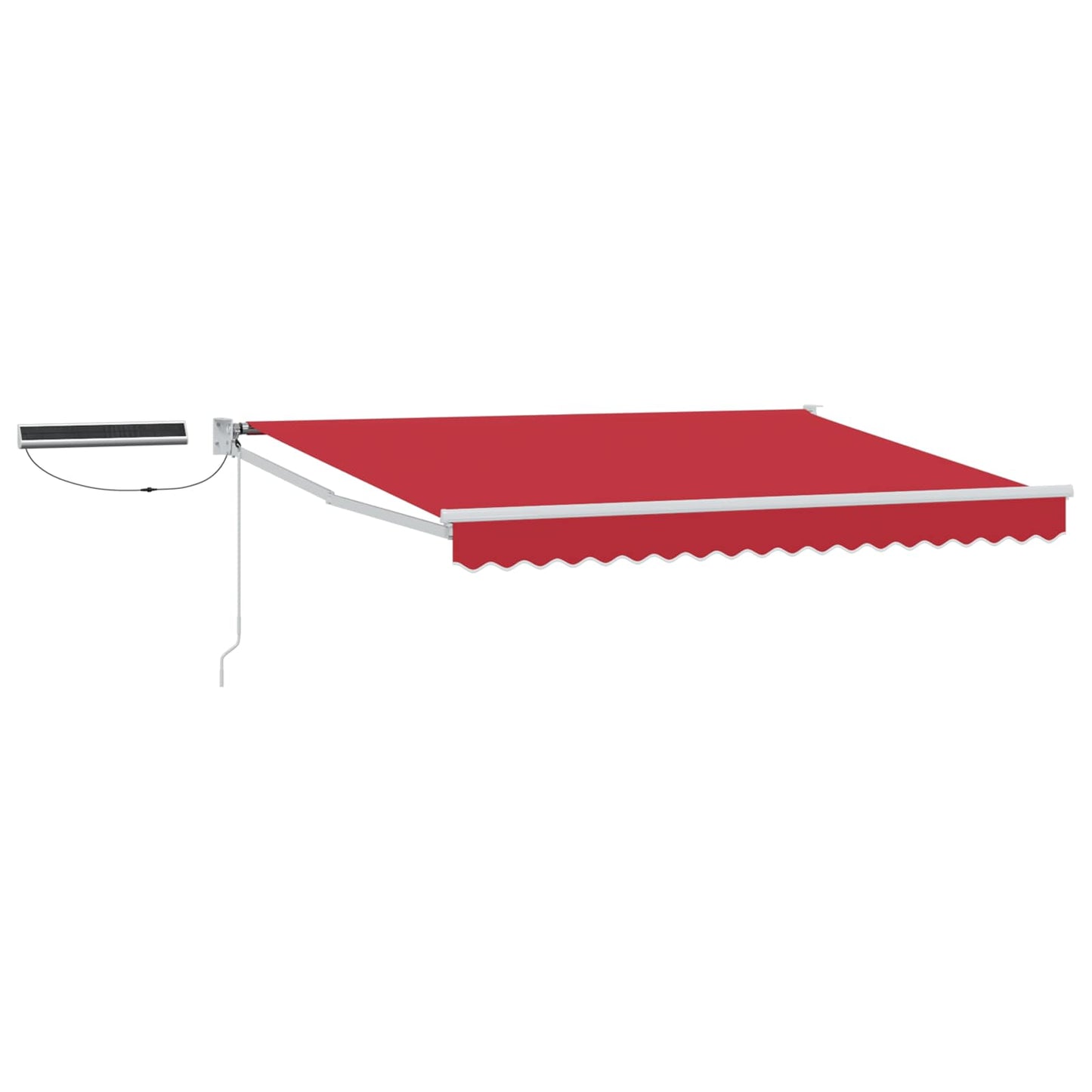 Tettuccio Elettrico Retrattile Rosso e Bianco 3 x 2,5 m | homemem39