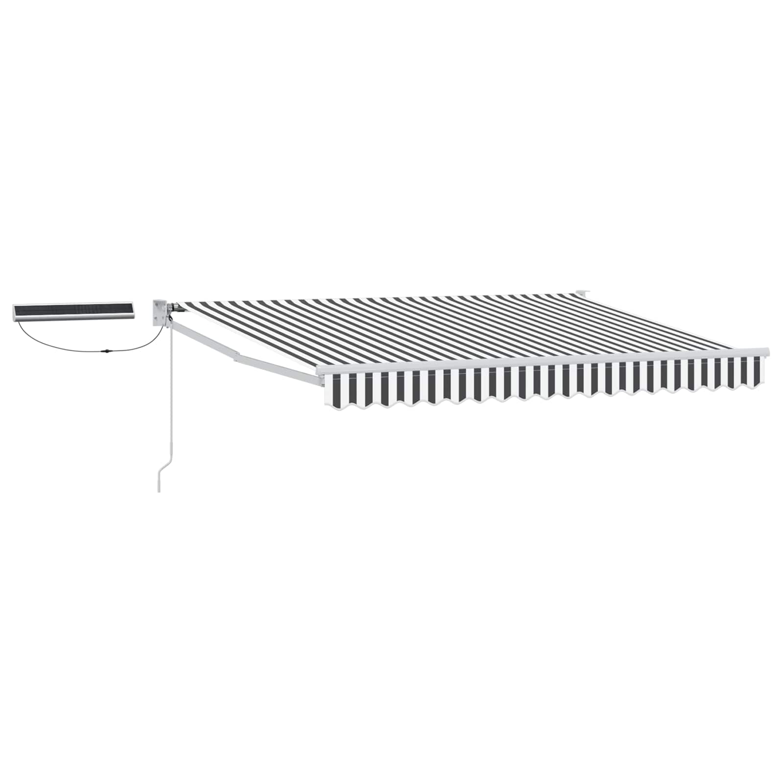 Tettuccio Elettrico Retrattile Antracite e Bianco 3,5 x 2,5 m | homemem39