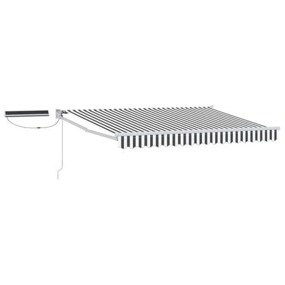 Tettuccio Elettrico Retrattile Antracite e Bianco 3,5 x 2,5 m | homemem39