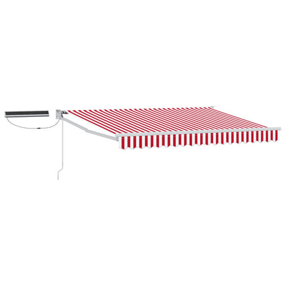 Tettuccio Elettrico Retrattile Rosso e Bianco 3,5 x 2,5 m | homemem39