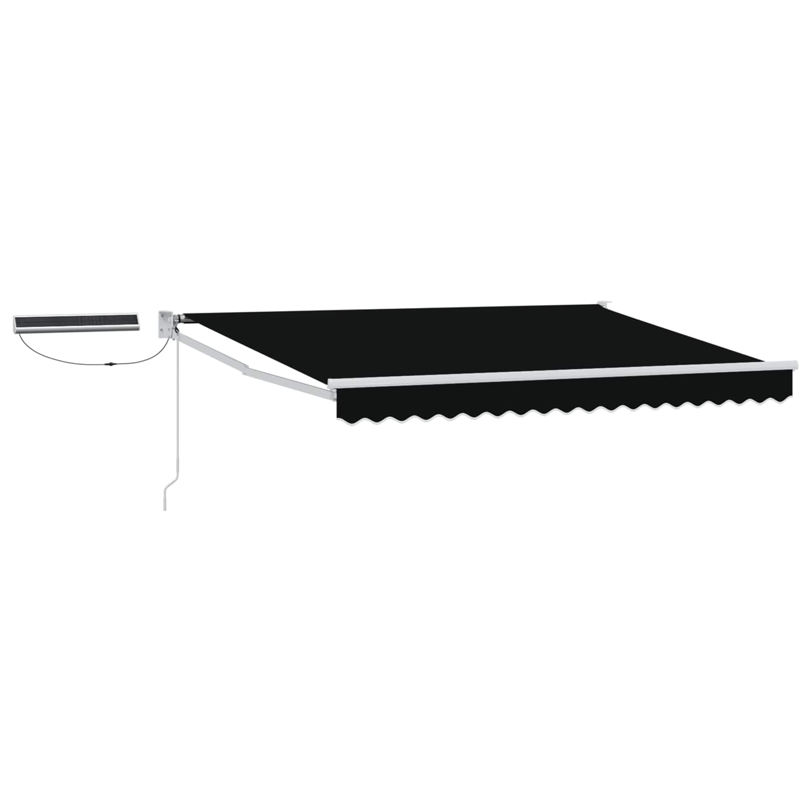 Tettuccio Elettrico Retrattile Nero e Bianco 3,5 x 2,5 m | homemem39