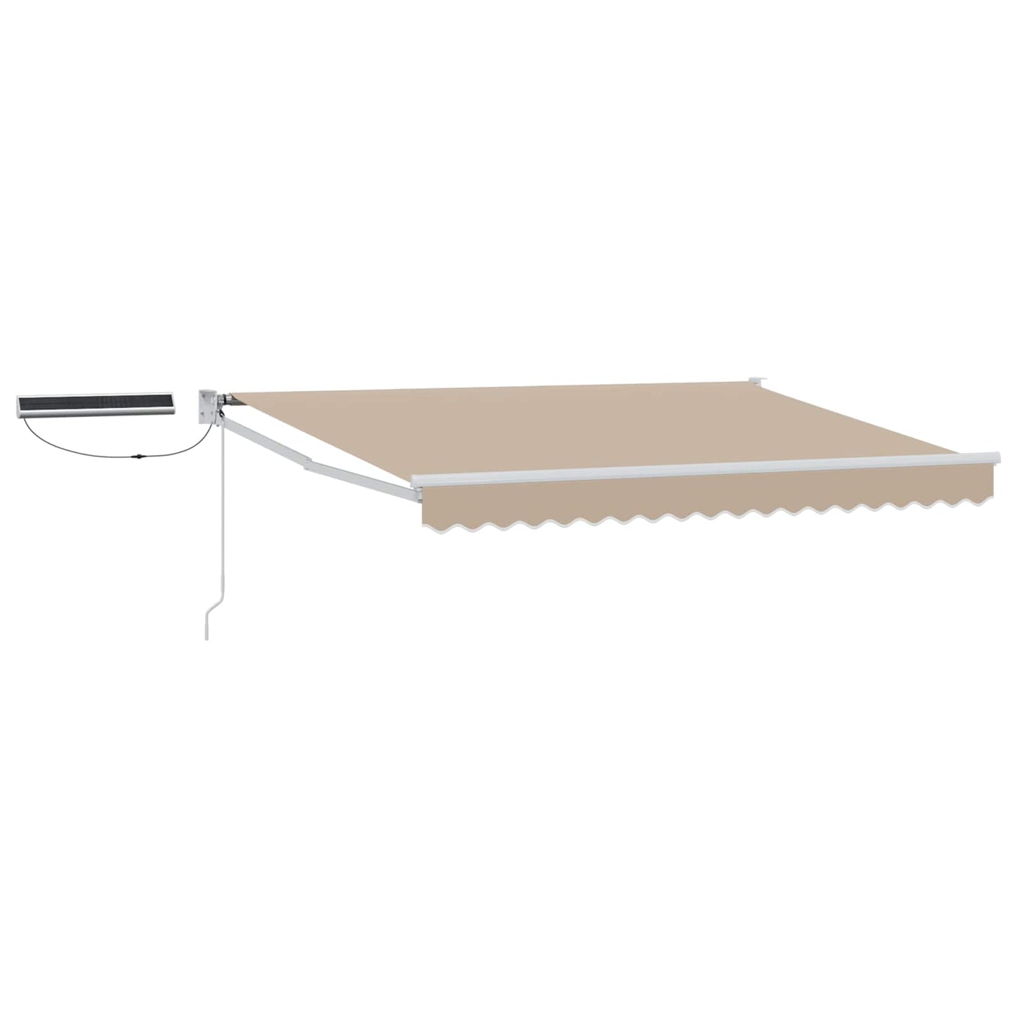 Tettuccio Elettrico Retrattile Beige e Bianco 3,5 x 2,5 m | homemem39