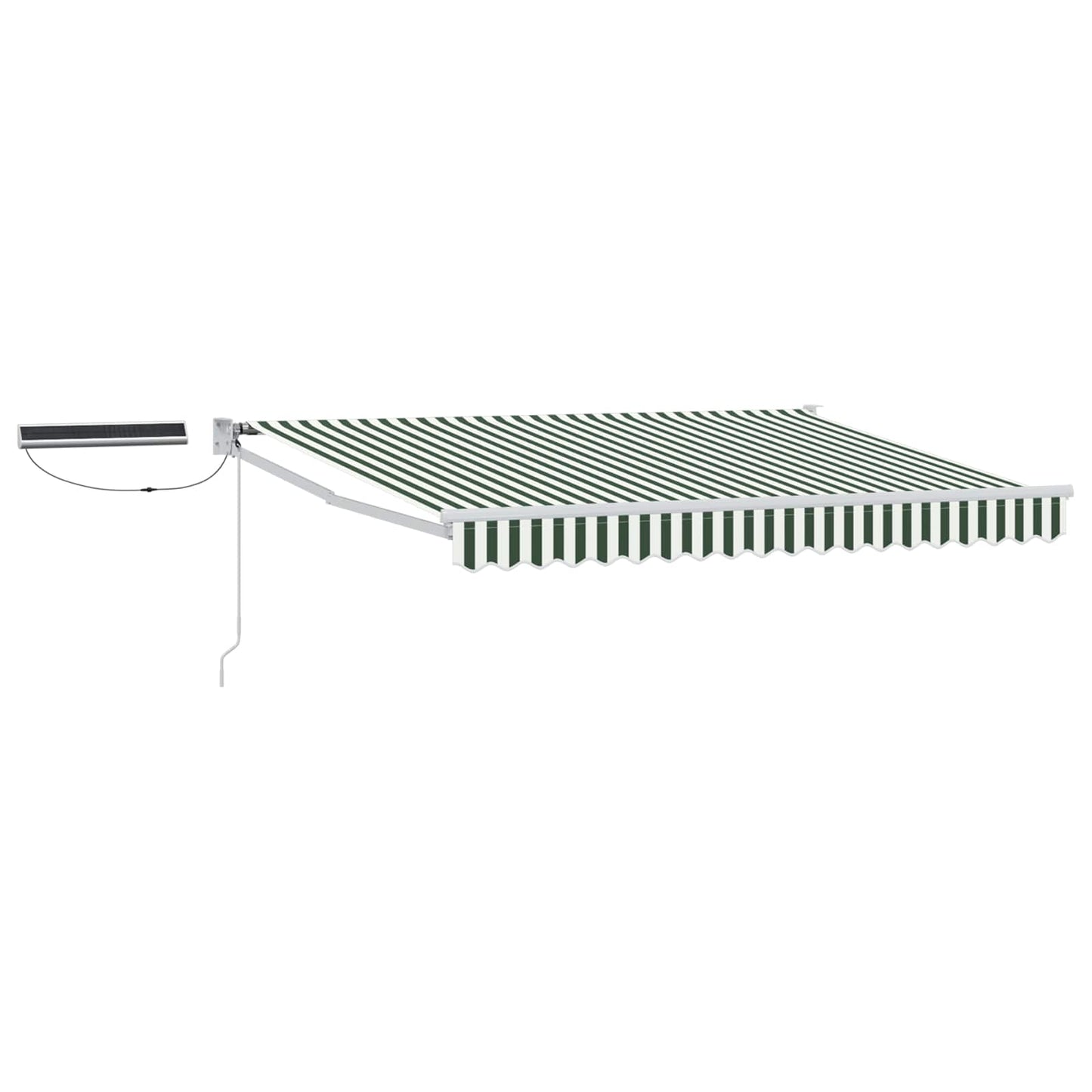 Tettuccio Elettrico Retrattile Verde e Bianco 3,5 x 2,5 m | homemem39