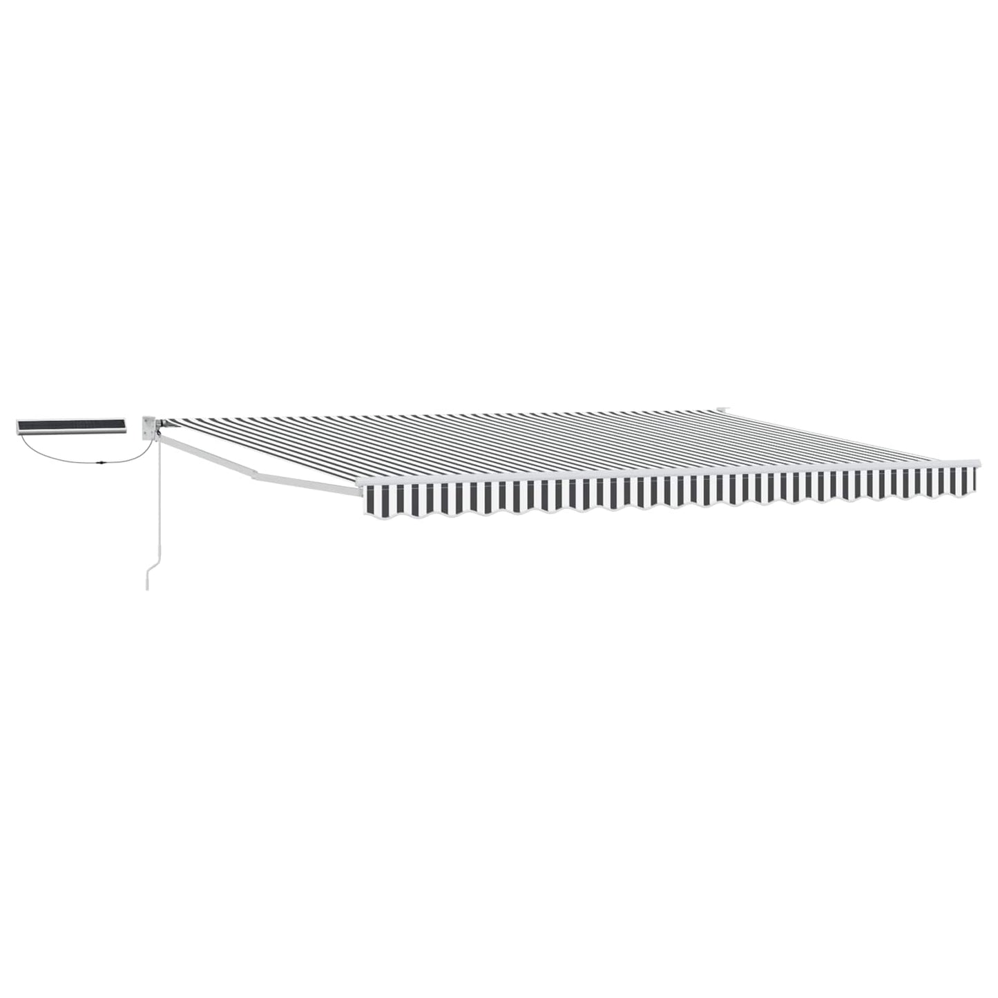 Tettuccio Elettrico Retrattile Antracite e Bianco 4 × 3 m | homemem39