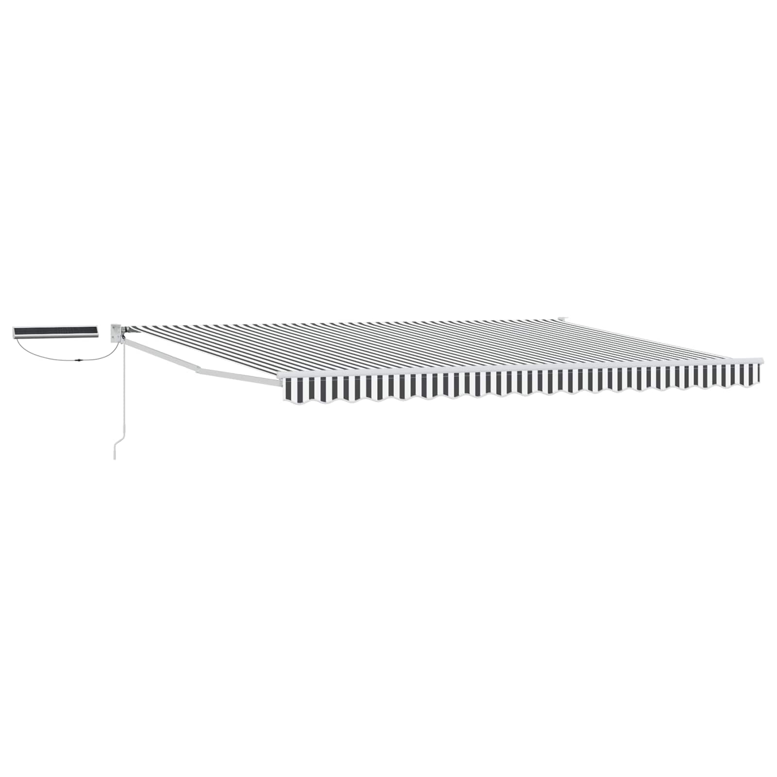 Tettuccio Elettrico Retrattile Antracite e Bianco 4 × 3 m | homemem39