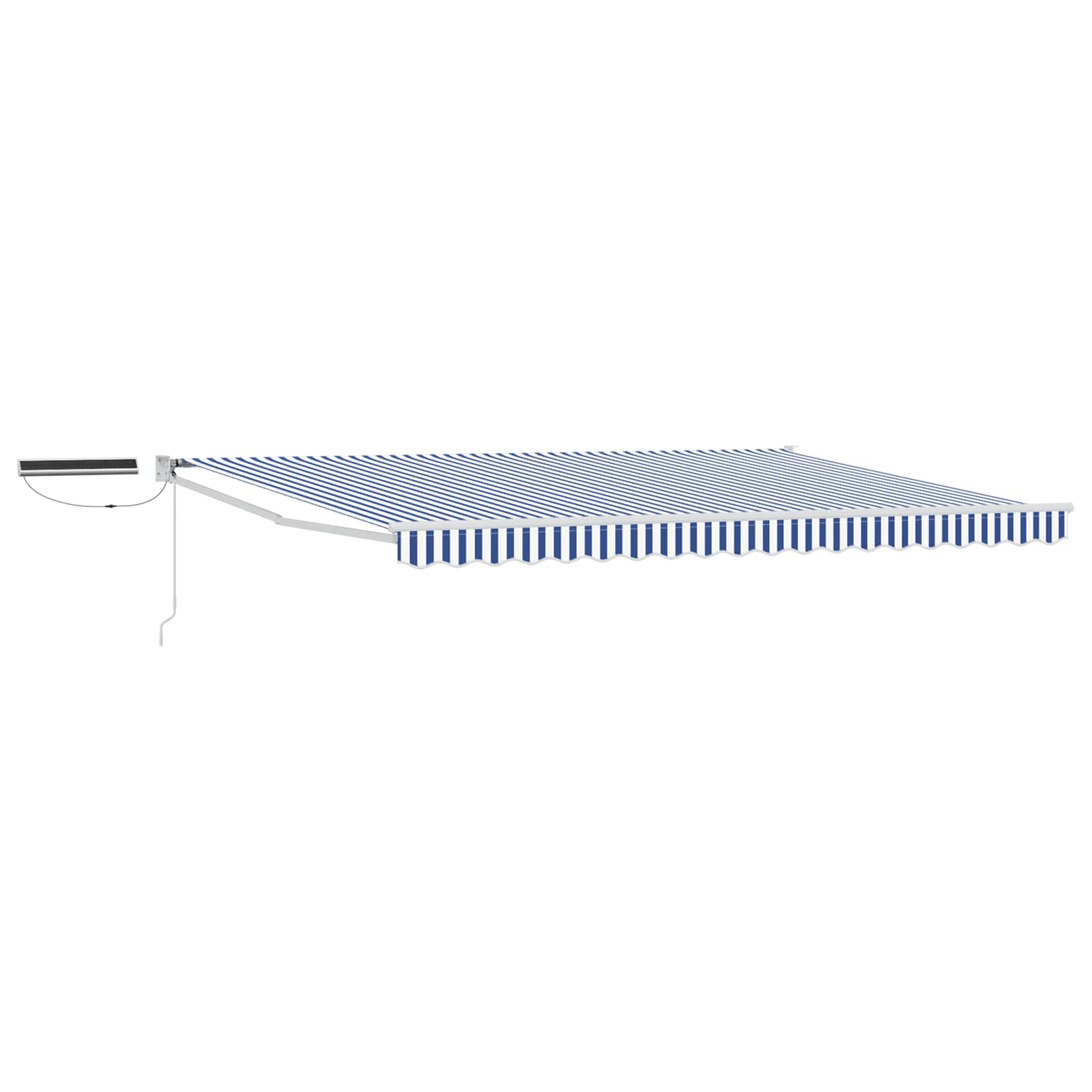 Tettuccio Elettrico Retrattile Blu e Bianco 4,5 × 3 m | homemem39