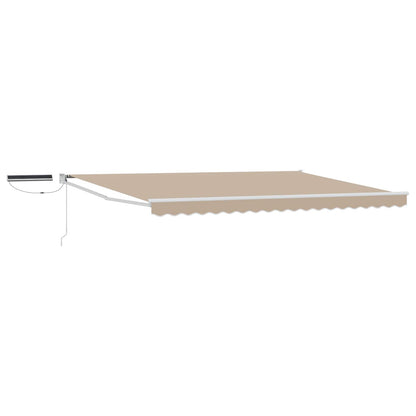 Tettuccio Elettrico Retrattile Beige e Bianco 4,5 × 3 m | homemem39