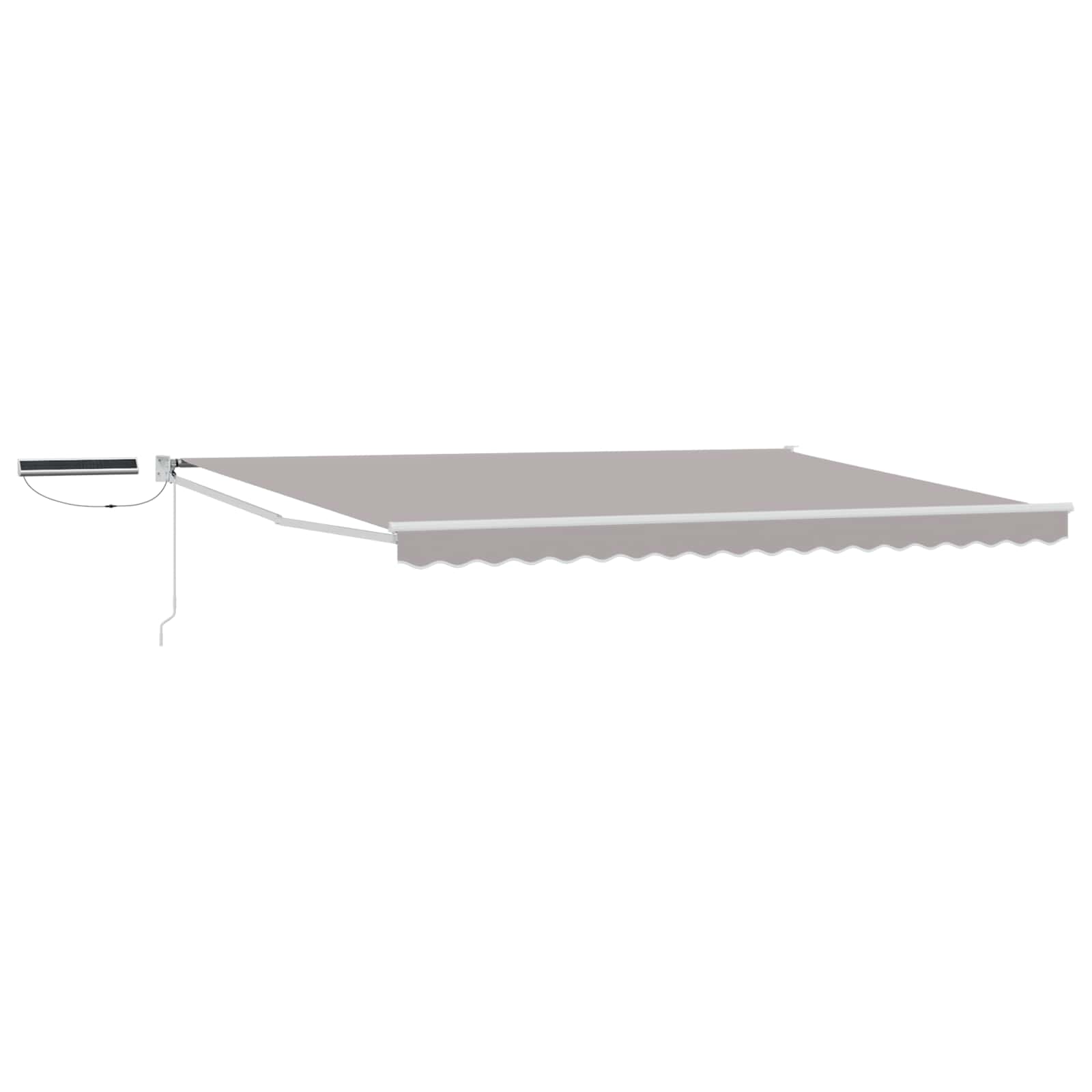 Tettuccio Elettrico Retrattile Grigio chiaro e bianco 4,5 × 3 m | homemem39