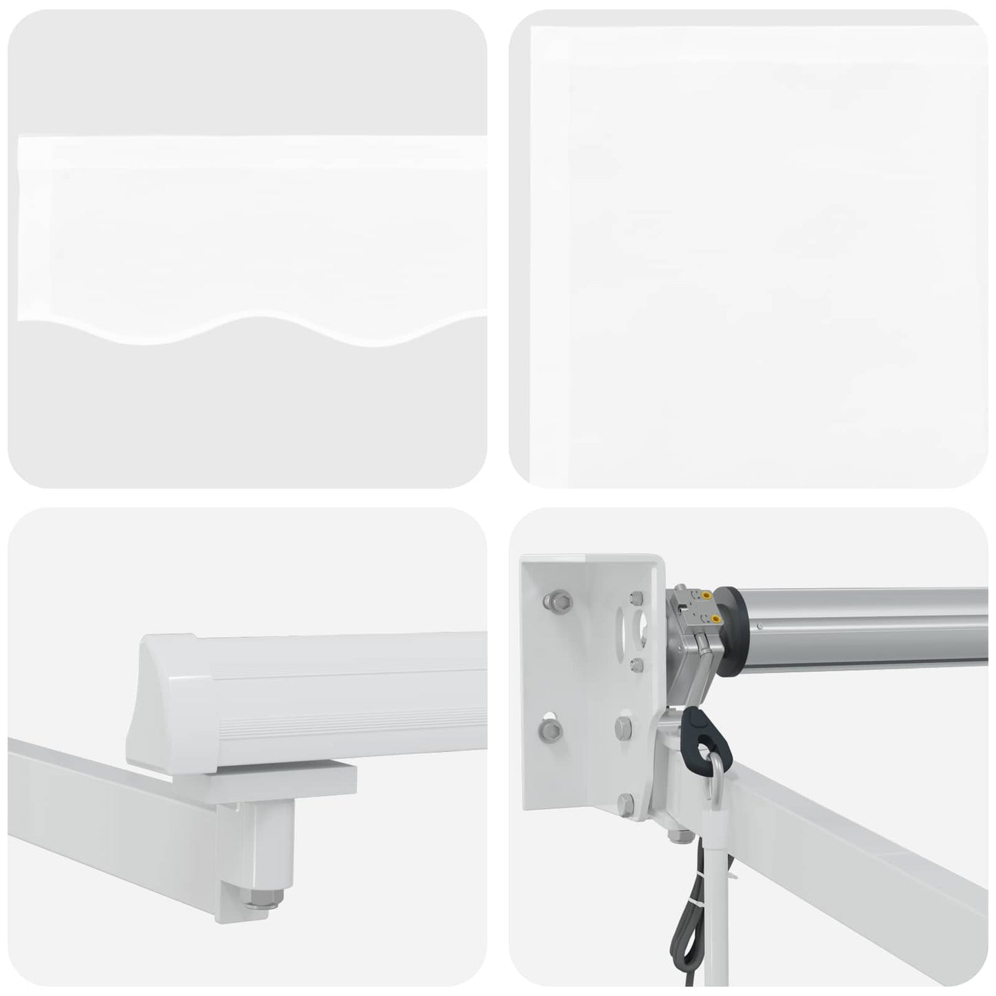 Tettuccio Elettrico Retrattile Bianco 5 x 3 m