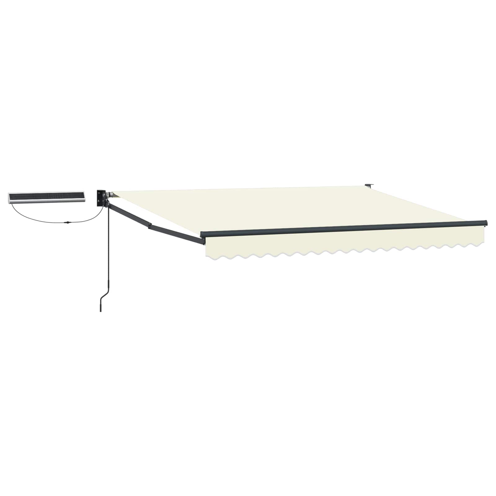 Tettuccio Elettrico Retrattile Crema e Antracite 3 x 2 m | homemem39
