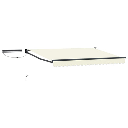 Tettuccio Elettrico Retrattile Crema e Antracite 3,5 x 2 m | homemem39