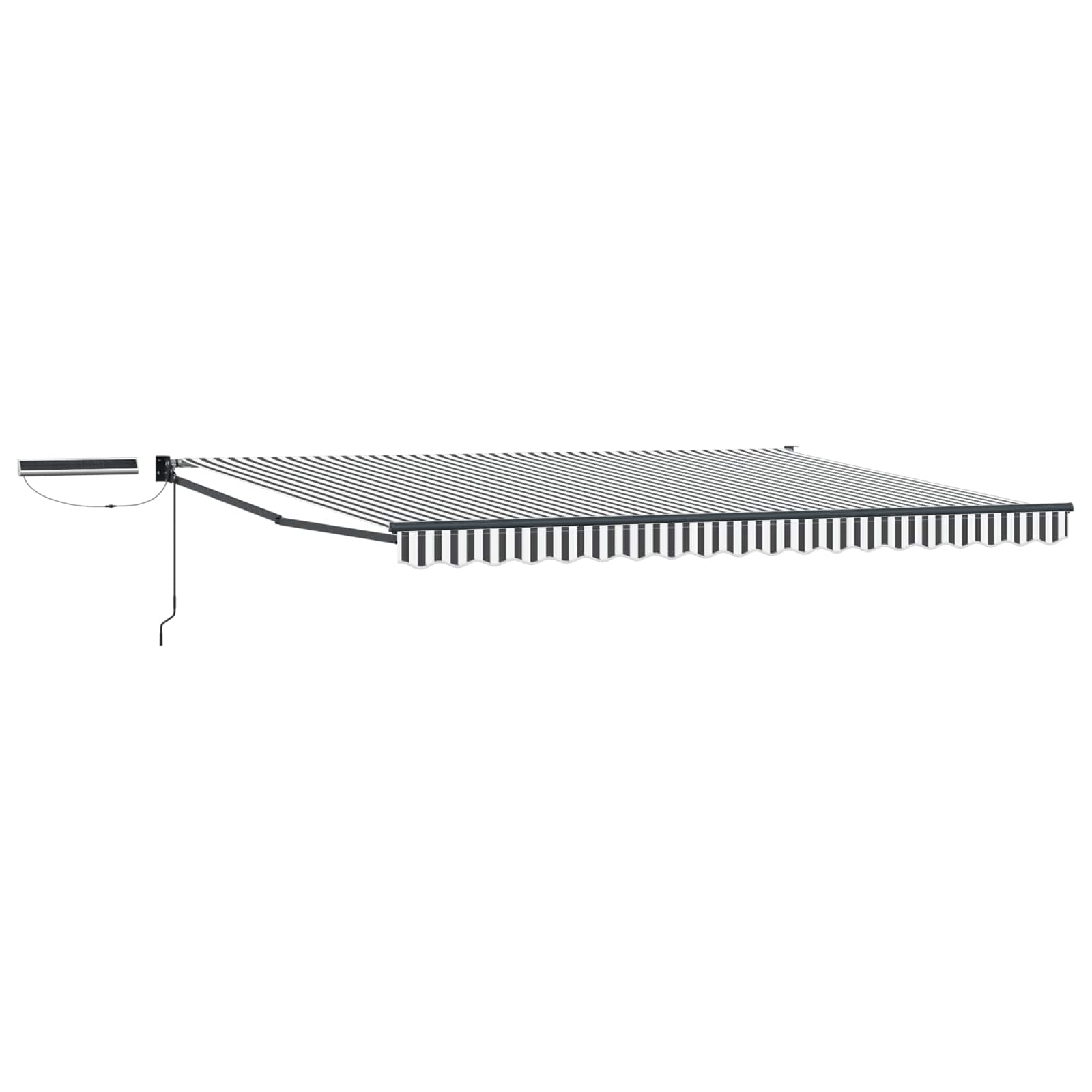 Tettuccio Elettrico Retrattile Antracite e Bianco 4 x 2 m | homemem39