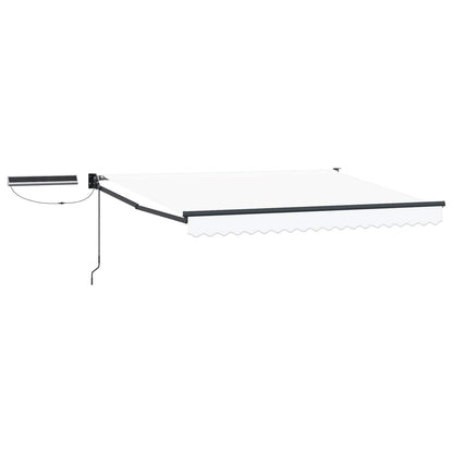 Tettuccio Elettrico Retrattile Bianco e Antracite 3 x 2,5 m | homemem39