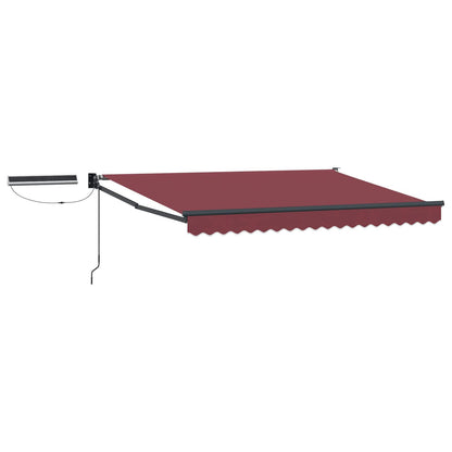 Tettuccio Elettrico Retrattile Borgogna e Antracite 3,5 x 2,5 m | homemem39