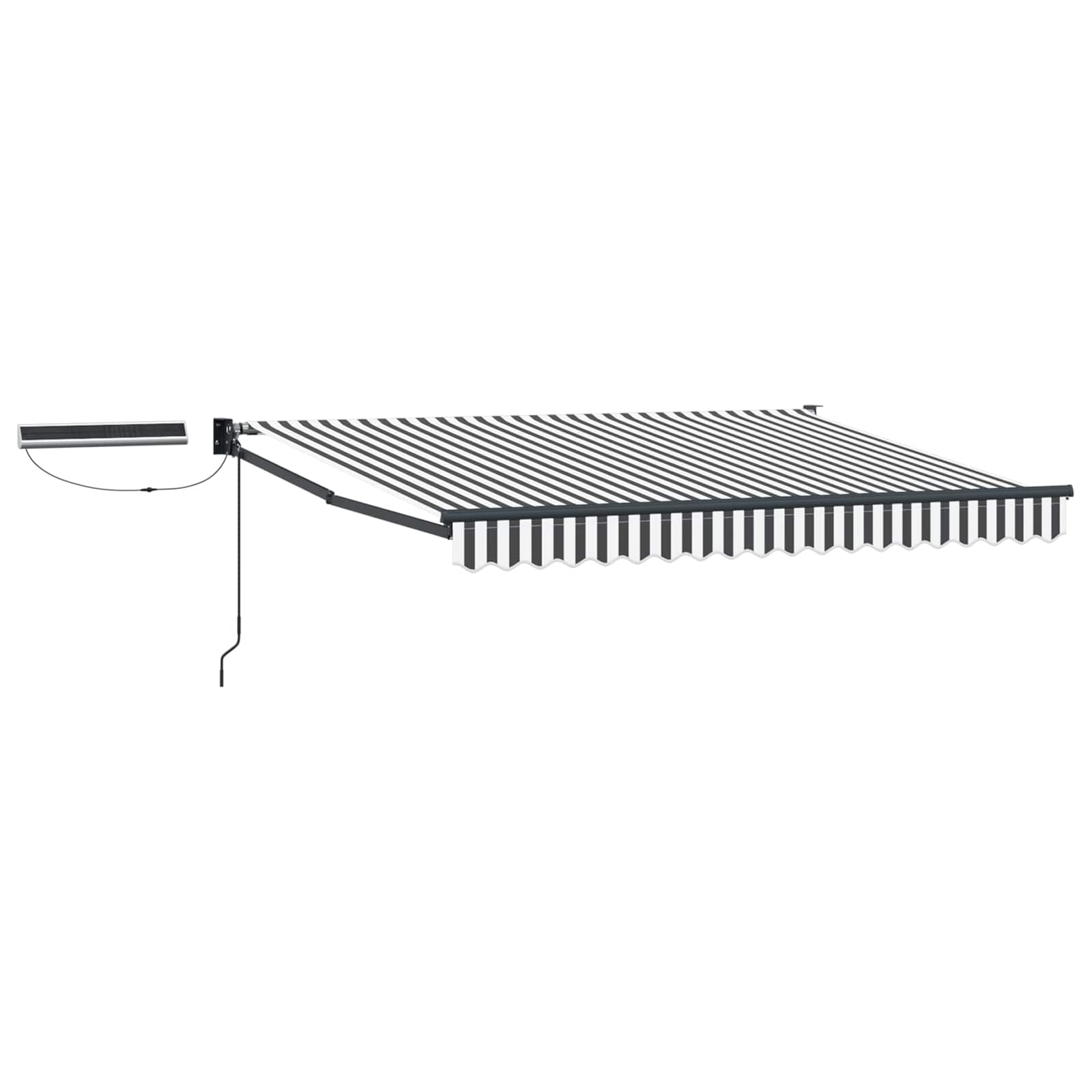 Tettuccio Elettrico Retrattile Antracite e Bianco 3,5 x 2,5 m | homemem39